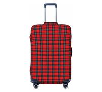 peiyeety Funda de Equipaje a Cuadros del Clan Ruthven, Lavable, elástica y de Moda para Viajes, tamaño Grande