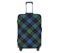 peiyeety Funda de Equipaje a Cuadros Escoceses del Clan Guthrie, Lavable, elástica y de Moda para Viajes, tamaño Mediano.
