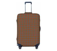 peiyeety Funda de Equipaje a Cuadros Rojos del Clan MacFarlane, Lavable, elástica y de Moda para Viajes, tamaño Grande.