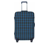 peiyeety Funda de Equipaje de tartán Azul del Clan Ramsay, Lavable, elástica y de Moda para Viajes, tamaño Grande
