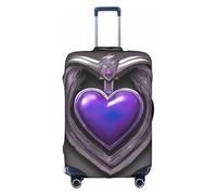 peiyeety Funda elástica Duradera para Maleta Purple Heart03: Protege y distingue tu Equipaje