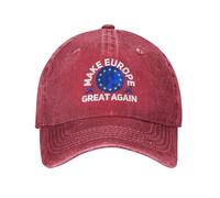 peiyeety Gorra Make Europe Great Again I Love Europe para Hombre y Mujer, Color Rojo