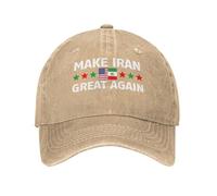 peiyeety Gorras de Golf para Mujer Make Iran Great Again. Gorras de Pickleball iraníes Gratis. Naturales.