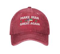 peiyeety Gorras de Golf para Mujer Make Iran Great Again Gorras de Pickleball iraníes Rojas Gratis