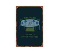 peiyeety Interesante cartel metálico Estos son los buenos viejos tiempos Póster Arte de pared para habitación Oficina Cafetería Decoración 8x12 pulgadas