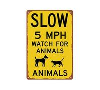 peiyeety Interesante cartel metálico Por favor, no alimente ni toque a los caballos Póster para decoración de pared de habitación, hogar, cafetería, 8x12 pulgadas