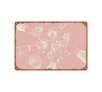 peiyeety Letrero de hojalata metálico Leo, póster decorativo para pared, ideal para habitaciones, oficinas, cafeterías o bares (8x12 pulgadas).