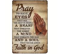 peiyeety Letrero de metal de aluminio Phay to Have Eyes That See The Best in People para el hogar, bar, pub o pared. Nuevo, 8"x12".