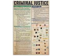 peiyeety Letrero metálico de conocimiento legal sobre justicia penal, póster de hojalata, decoración de oficina, habitación, hogar, decoración de pared, placa retro de 8" x 12"