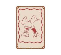 peiyeety Letrero metálico vintage Estos son los buenos viejos tiempos Póster Arte de pared para habitación Oficina Cafetería Decoración 8x12 pulgadas