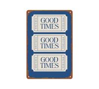 peiyeety Letrero metálico vintage No lo pienses demasiado Póster Arte de pared para habitación Oficina Cafetería Decoración 8x12 pulgadas