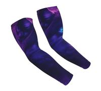 peiyeety Mangas protectoras para brazos Purple Universe Galaxy Magic Wolf in the Space2, ideales para deportes al aire libre. Funda protectora de compresión para brazos de adulto.