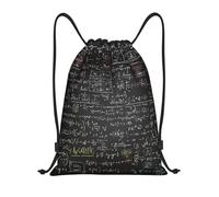peiyeety Mochila con cordón Bolsas deportivas para gimnasio Bolsa con cordón para mujeres y hombres Bolsas con cordón para fórmulas matemáticas Mochila