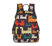 peiyeety Mochila de viaje Bench Cat para hombre y mujer, mochila impermeable para portátil de 14 pulgadas, bolso de trabajo