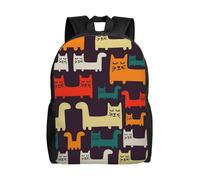 peiyeety Mochila de viaje Bench Cat para hombre y mujer, mochila para portátil de 15,6 pulgadas, impermeable, para trabajo