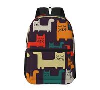 peiyeety Mochila de viaje Bench Cat para hombre y mujer, mochila para portátil de 17 pulgadas, impermeable, para trabajo