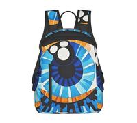 peiyeety Mochila de viaje Evil Eye para hombres y mujeres, mochila para portátil de 14 pulgadas, impermeable, para trabajo