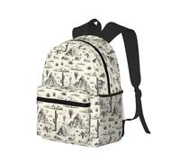peiyeety Mochila de viaje para portátil para hombre y mujer: mochila de playa ligera, resistente al agua, con estampado de cactus del oeste y correas ajustables.