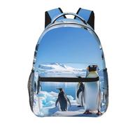 peiyeety Mochila de viaje Penguin Antarctica Ice para hombre y mujer, mochila para portátil de 15,6 pulgadas, mochila impermeable para el trabajo.