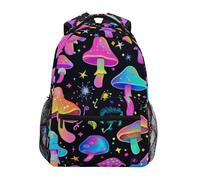 peiyeety Mochila para portátil Magic Mushroom Stars (04) para mujeres y hombres, mochila universitaria personalizada, mochila de viaje, mochila informal