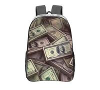 peiyeety Mochila transparente de PVC resistente con billetes de cien dólares, ideal para conciertos, trabajo y viajes.