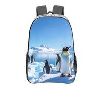 peiyeety Mochila transparente Penguin Antarctica Ice de PVC resistente para conciertos, trabajo y viajes.