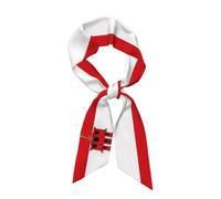 peiyeety Pañuelo de satén con la bandera de Gibraltar para mujer, multifuncional, sedoso, largo y fino, para el cuello, accesorio para bolsos, diadema y cinta para el cabello.