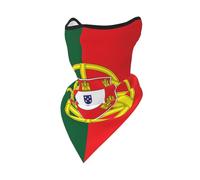 peiyeety Pañuelo reutilizable con la bandera de Portugal, bufanda tubular para el cuello, transpirable, para exteriores.