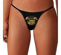 peiyeety Sé más Fuerte Que Tus Excusas. Tangas Tipo Tanga para Mujer, Bragas, Ropa Interior Hipster de Tiro bajo con Espalda en T.