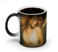 peiyeety Taza de cerámica mágica que cambia de color y es sensible al calor, con patrón de luz y susurros. Idea de regalo divertida para hombres y mujeres en Navidad.