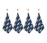 peiyeety Toalla de Mano Decorativa de Microfibra para baño, Muy Absorbente, Suave y Absorbente (Ocultismo, Gótico, Polilla, Calavera, Luna)