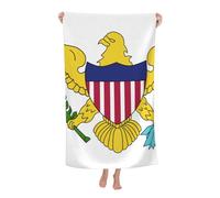 peiyeety Toalla de Playa de Microfibra de Virgin Islands, tamaño Grande, Tropical, Extragrande, XL, para Piscina, de Secado rápido, Resistente a la Arena, para Mujeres, niñas y niños.