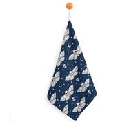 peiyeety Toallas de Microfibra Altamente absorbentes Ocultismo Gótico Polilla Calavera Muerta Luna Toalla de Manos Ultra Suave y Altamente Absorbente Toallas de Manos Decorativas Baño