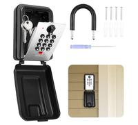 PEIZHIYC Caja fuerte de 12 dígitos con código numérico, cerradura de combinación de aleación de zinc, estilo gancho, gran capacidad para el hogar, oficina, garaje