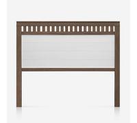 PEJECAR Cabecero Bora para Cama de 135 Fabricado en Madera Maciza de Pino insigni Acabado Combinado Nogal Blanco