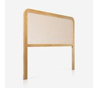 PEJECAR Cabecero EUME (Ratán) | Cama de 135 | Pino | Barnizado Natural (Ratan Crudo)