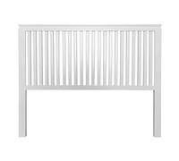 PEJECAR cabecero Modelo daimiel para Cama de 150 con largueros Verticales Fabricado en Madera Maciza de Pino insigni Acabado en Blanco Satinado