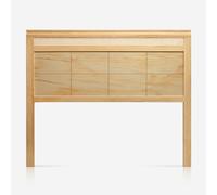 PEJECAR Cabecero Segura Fabricado en Madera Maciza de Pino para Camas de 150 - Acabado Barnizado Natural