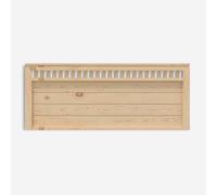 PEJECAR Muebles Cabecero de Madera Bora (Flotante), para Pared. para Camas de 105 | Cabezal Madera Pino | Dormitorio Matrimonio (Crudo sin Pintar, Cama 105 (115 cm))