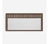 PEJECAR Muebles Cabecero de Madera Bora (Flotante), para Pared. para Camas de 150 | Cabezal Madera Pino | Dormitorio Matrimonio (Mixto: Nogal-Tablero Blanco, Cama 150 (160 cm))