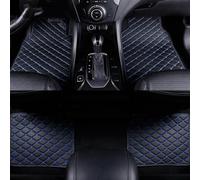 PEJLHK Alfombrillas de Coche con Volante A La Izquierda para BMW X1 U11 U12 2023 2024 2025,Impermeables de Cuero PU,Accesorios Interiores,2 Delanteras+2 Traseras,Black-Blue