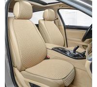 PEJLHK Funda Protectora para Asiento de Coche para Volvo XC60 2009-2015,cojín de Lino Delantero/Trasero, Funda Transpirable,Beige-2pcs-front