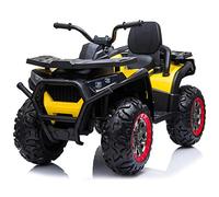 PEKECARS Quad Eléctrico Desert 12V 2.4G Amarillo