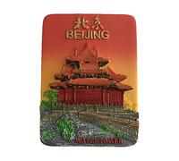 Pekín China 3D Imán de nevera de viaje, colección recuerdos, hogar y cocina, decoración de Pekín imán de nevera de China