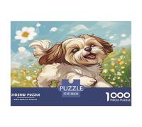 Pekín Rompecabezas Desafíos Divertidos Decoración del Hogar 1000 Piezas Perros Rompecabezas Imposible Juguetes Desafiantes para Adultos 38x26cm/1000pcs