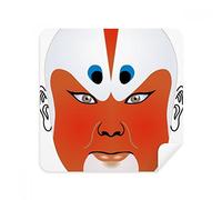 Peking Opera Máscara colorida Qunyinghui gafas de limpieza gamuza limpiador de pantalla de teléfono gamuza tela 2pcs