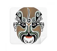 Peking Opera máscara colorida Wangwujiang gafas de limpieza gamuza limpiador de pantalla de teléfono gamuza tela 2pcs