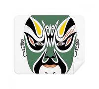 Peking Opera Mask Colorful Yaguanlou - Juego de 2 gamuzas limpiadoras de pantalla de gamuza