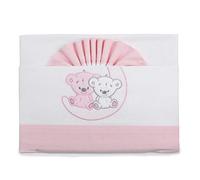 PEKITAS Bebe Juego De Sábanas Franela Conjunto 3 Pcs Cuna 60X120 100% Algodón Rosa Hecho EN Portugal