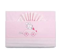 PEKITAS Bebe Juego De Sábanas Franela Conjunto 3 Pcs Mini-Cuna 50x80cm 100% Algodón Rosa HECHO EN PORTUGAL